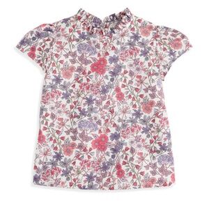 bella bliss Printed Caroline Blouse in Lilac Fields 2T